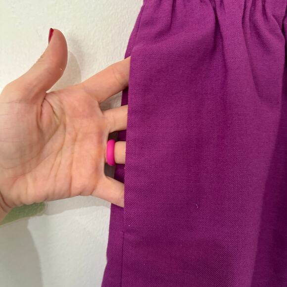 4 J.Crew Purple Elastic Waist The Sidewalk Mini Skirt - Picture 3 of 5